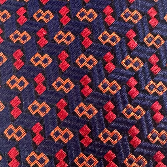 Brooks Brothers Silk Tie Bundle Allover Print Paisley Geometric Yellow Blue Red - Picture 4 of 7